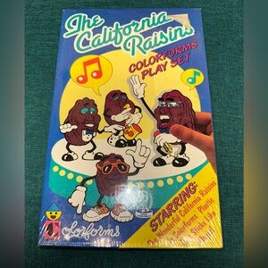 VTG California Raisins Colorforms Play Set  1987 NEW Sealed